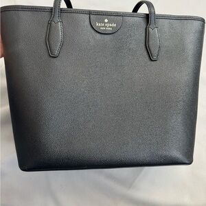 Kate Spade Black Leather Tote Sophisticated Design